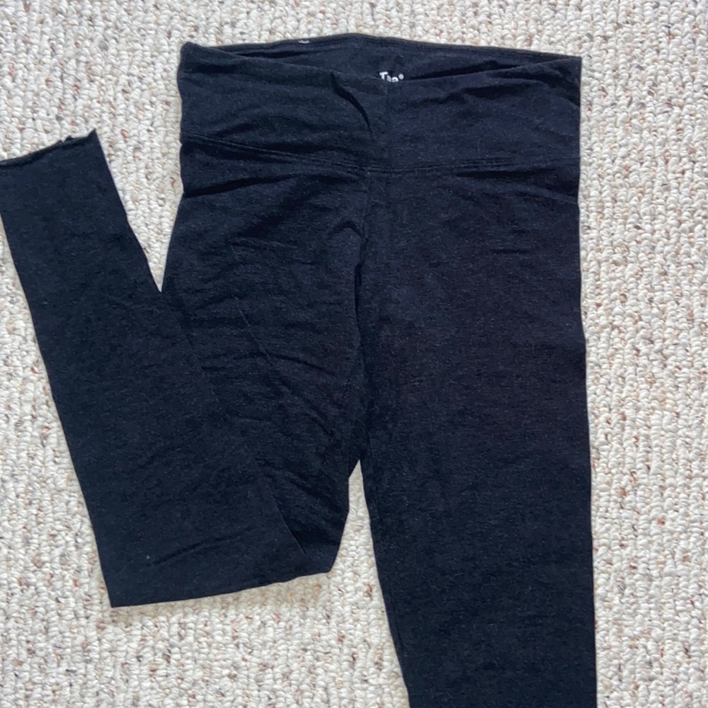 TNA charcoal grey cotton leggings